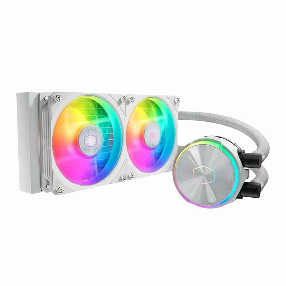 CoolerMaster MasterLiquid PL240 Flux White Edition All In One Liquid CPU Cooler